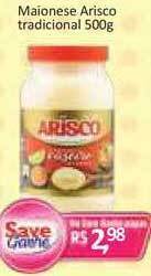 Supermercados Savegnago Maionese Arisco Tradicional 500g oferta