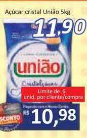 Supermercados Savegnago Açúcar Cristal União 5kg oferta