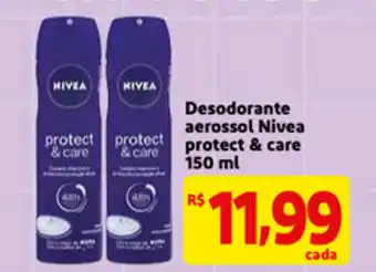 Mercado Extra Desodorante aerossol Nivea protect & care 150ml oferta