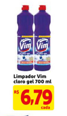 Limpador Vim Cloro gel 700ml