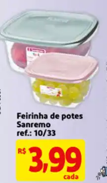 Feirinha de potes Sanremo ref: 10/33
