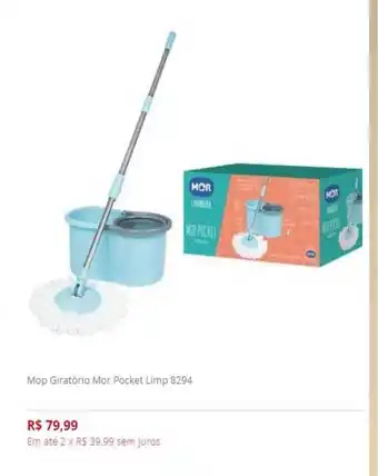 Casa e Vídeo Mop Giratório Mor Pocket Limp 8294 oferta