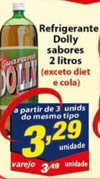 Vencedor Atacadista Refrigerante Dolly sabores 2L oferta