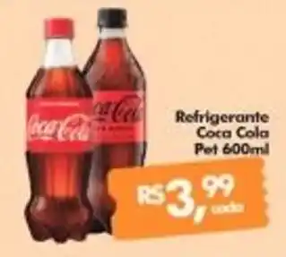 Refrigerante Coca Cola Pet 600ml