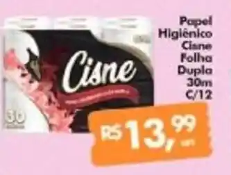Supermercados Archer Papel Higiênico Cisne Folha Dupla 30m C/12 oferta
