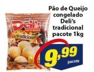 Vencedor Atacadista Pao de Queijo congelado Deli's tradicional pacote 1kg oferta