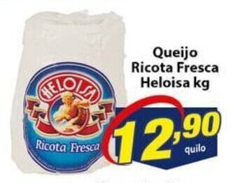 Vencedor Atacadista Queijo Ricota Fresca Heloisa 1kg oferta
