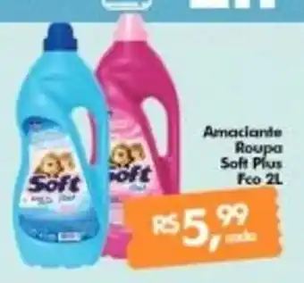Supermercados Archer Amaciante Roupa Soft Plus Fco 2L oferta