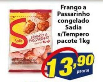 Vencedor Atacadista Frango a passarinho congelado Sadia s/tempero pacote 1kg oferta