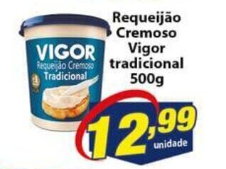 Vencedor Atacadista Requeijao Cremoso Vigor Tradicional 500g oferta