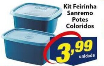 Kit Feirinha Sanremo Potes Coloridos