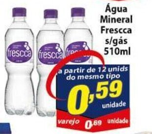 Vencedor Atacadista Agua Mineral Fresca s/ gas 510ml oferta