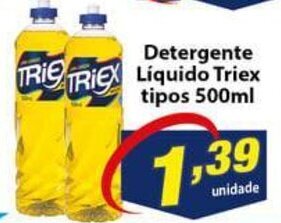 Vencedor Atacadista Detergente Liquido Triex tipos 500ml oferta