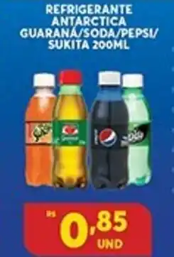 Atacadão Centro Sul Refrigerante Antarctica Guarana/ Soda/ Pepsi/ Sukita 200ml oferta
