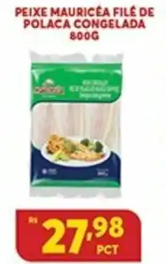 Peixe Mauricea File de Polaca Congelada 800g