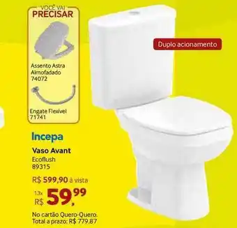 Quero Quero Incepa Vaso Avant Ecoflush 89315 oferta