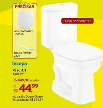 Quero Quero Incepa Vaso Art 130119 oferta