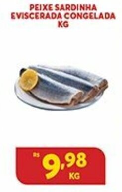 Atacadão Centro Sul Peixe Sardinha Eviscerada Congelada 1kg oferta
