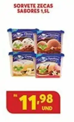 Atacadão Centro Sul Sorvete Zecas Sabores 1.5L oferta