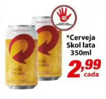 Ricoy Supermercados Cerveja Skol lata 350ml oferta
