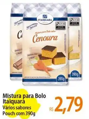 Atacadão Mistura para Bolo Itaiquará Vários sabores Pouch com 390g oferta