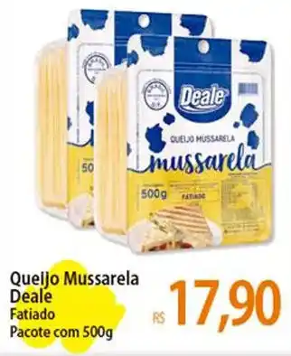 Atacadão Queijo Mussarela Deale Fatiado Pacote com 500g oferta