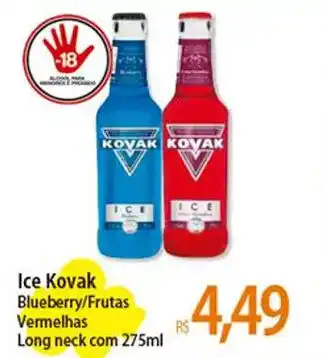 Atacadão Ice Kovak Blueberry/Frutas Vermelhas Long neck com 275ml oferta
