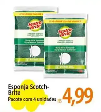 Esponja Scotch-Brite Pacote com 4 unidades