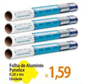 Atacadão Folha de Alumínio Panelux 0,28 x 4m Unidade oferta