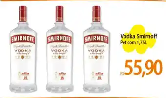 Atacadão Vodka Smirnoff Pet com 1,75L oferta