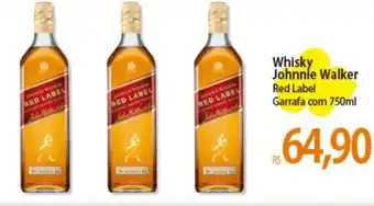 Atacadão Whisky Johnnie Walker Red Label Garrafa com 750ml oferta