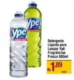 Max Atacadista Detergente Liquido para Louças Ype Fragrâncias Frasco 500ml oferta