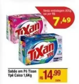Max Atacadista Sabão em Pó Tixan Ype Caixa 1,6Kg oferta