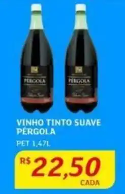 Assaí Atacadista VINHO TINTO SUAVE PERGOLA PET 1,47L oferta