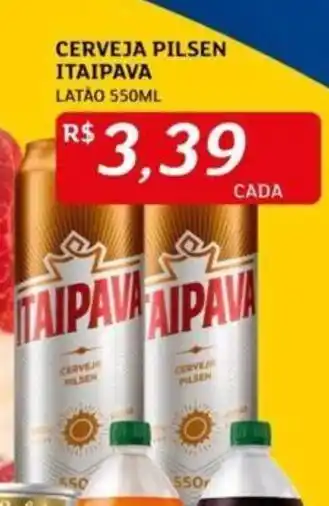 Assaí Atacadista CERVEJA PILSEN ITAIPAVA LATÃO 550ML oferta