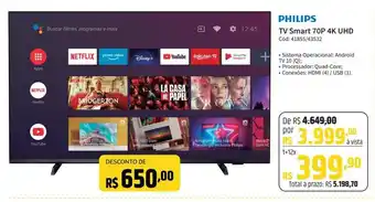 Deltasul PHILIPS TV Smart 70P 4K UHD oferta