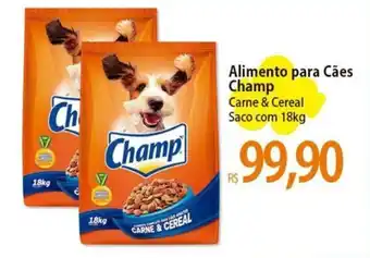 Atacadão Alimento para Cães Champ Carne & Cereal Saco com 18kg oferta