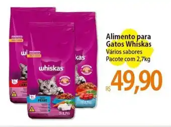 Atacadão Alimento para Gatos Whiskas Vários sabores Pacote com 2,7kg oferta