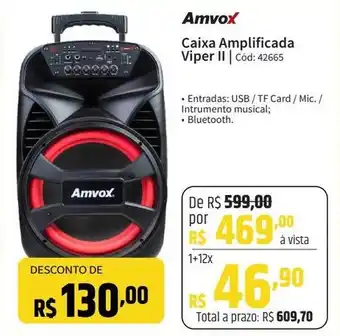 Deltasul Amvox Caixa Amplificada Viper II Cód: 42665 oferta