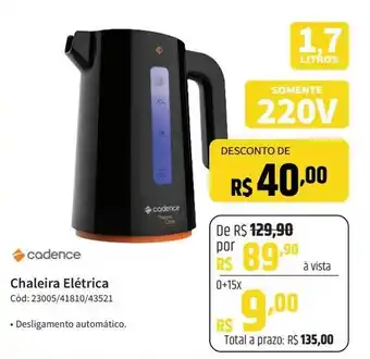 Deltasul Cadence Chaleira Elétrica oferta