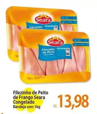 Atacadão Filezinho de Peito de Frango Seara Congelado Bandeja com 1kg oferta