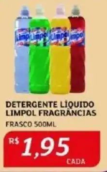 Assaí Atacadista DETERGENTE LÍQUIDO LIMPOL FRAGRÂNCIAS FRASCO 500ML oferta