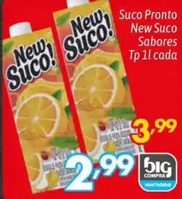 Supermercados Big Compra Suco Pronto New Suco Sabores Tp 1l cada oferta