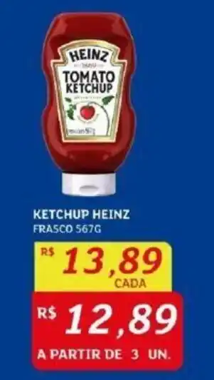 Assaí Atacadista KETCHUP HEINZ FRASCO 567G oferta