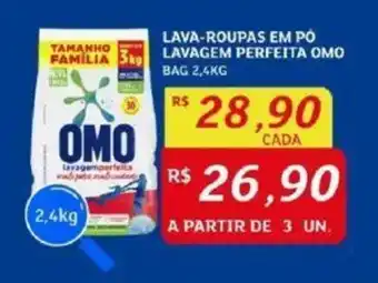 Assaí Atacadista LAVA-ROUPAS EM PÓ LAVAGEM PERFEITA OMO BAG 2,4KG oferta