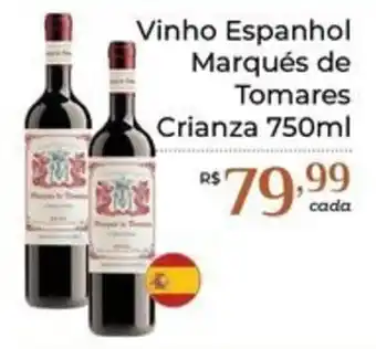 Dona de Casa Vinho Espanhol Marqués de Tomares Crianza 750ml oferta