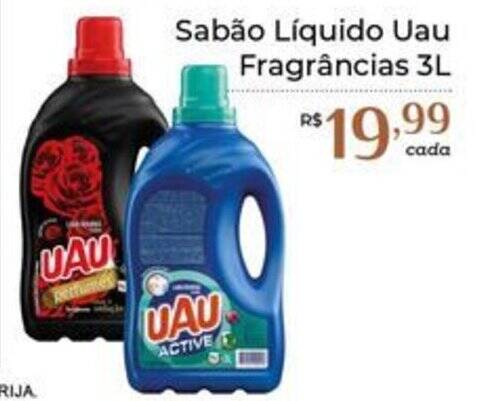 Dona de Casa Sabão Líquido Uau Fragrâncias 3L oferta