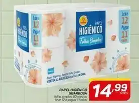 GBarbosa Papel higiênico gbarbosa folha simples 60 metros leve 12 e pague 11 rolos oferta