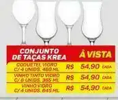 GBarbosa Conjunto de taças krea coquetel vidro c/ 4 unids. 460 ml oferta
