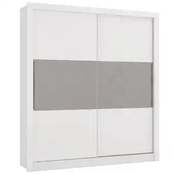 Benoit Guarda roupa/roupeiro kappesberg m552-br 2 portas correr 3 gavetas 218x201x53cm oferta